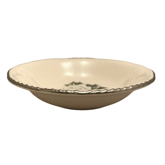 Homer Laughlin Rhythm White Rose China - Pair Berry / Dessert Bowls - 5.5" - Picture 2 of 10